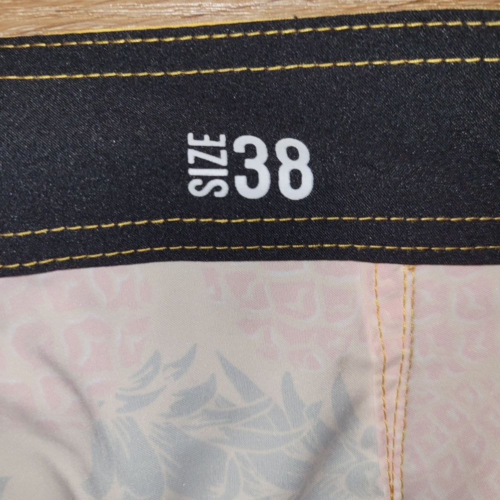 REEF Mens Carson Pineapple 4-Way Stretch 20" Board Shorts Gold 38 New - Picture 4 of 7